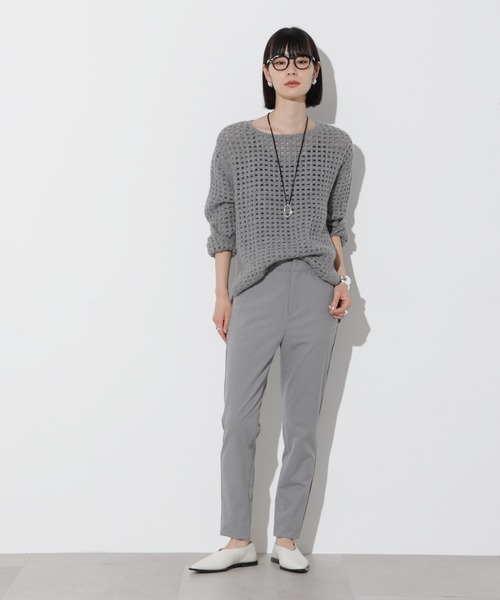 Apo(s)ture（アポスチャー）の「OLIVIA-001/ＴＲスリムパンツ（スラックス・レディース・グレー/ブラック/ブラウン/ベージュ・XS/S/M/L/XL）」の20枚目の写真