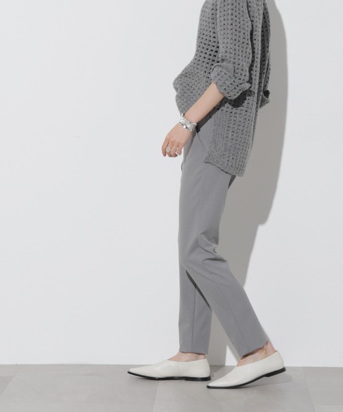 Apo(s)ture（アポスチャー）の「OLIVIA-001/ＴＲスリムパンツ（スラックス・レディース・グレー/ブラック/ブラウン/ベージュ・XS/S/M/L/XL）」の19枚目の写真