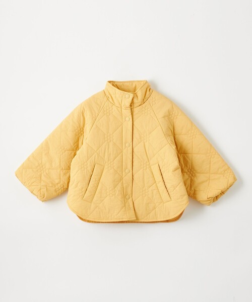 green label relaxing（グリーンレーベルリラクシング）の「フラワーキルト ブルゾン / キッズ 100cm-130cm（ブルゾン・キッズ・ブラック/ライトブルー/イエロー/ナチュラル・100cm/110cm/120cm/130cm）」の10枚目の写真