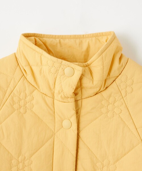green label relaxing（グリーンレーベルリラクシング）の「フラワーキルト ブルゾン / キッズ 100cm-130cm（ブルゾン・キッズ・ブラック/ライトブルー/イエロー/ナチュラル・100cm/110cm/120cm/130cm）」の12枚目の写真