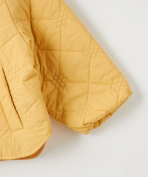 green label relaxing（グリーンレーベルリラクシング）の「フラワーキルト ブルゾン / キッズ 100cm-130cm（ブルゾン・キッズ・ブラック/ライトブルー/イエロー/ナチュラル・100cm/110cm/120cm/130cm）」の13枚目の写真