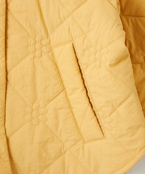 green label relaxing（グリーンレーベルリラクシング）の「フラワーキルト ブルゾン / キッズ 100cm-130cm（ブルゾン・キッズ・ブラック/ライトブルー/イエロー/ナチュラル・100cm/110cm/120cm/130cm）」の14枚目の写真