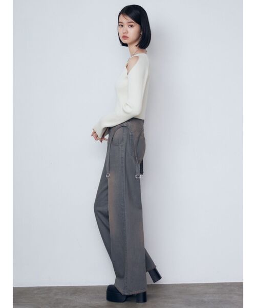 EMODA(エモダ)の「スキンラインニット(ニット/セーター・レディース・ブルー/グレー/ブラック/アイボリー・FREE)」の22枚目の写真