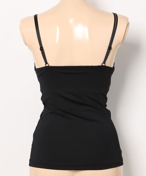 YU'NOW（ユナウ）の「【L字ワイヤーで谷間メイク/安定感◎】まる胸メイクのちゅるんブラキャミ【見えても◎ストラップ】【かわいいチュールデザイン】（インナーウェア/肌着・レディース・アイボリー/ブラック・S/M/L/LL）」の17枚目の写真