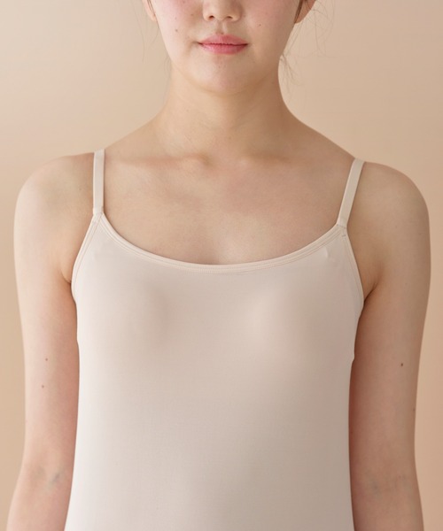 YU'NOW（ユナウ）の「【L字ワイヤーで谷間メイク/安定感◎】まる胸メイクのちゅるんブラキャミ【見えても◎ストラップ】【かわいいチュールデザイン】（インナーウェア/肌着・レディース・アイボリー/ブラック・S/M/L/LL）」の10枚目の写真