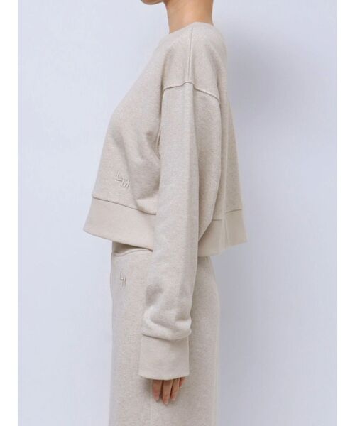 LAGUNAMOON（ラグナムーン）の「【WEB限定】ラメスウェットトップス（スウェット・レディース・グレー/ベージュ・SMALL/MEDIUM）」の3枚目の写真