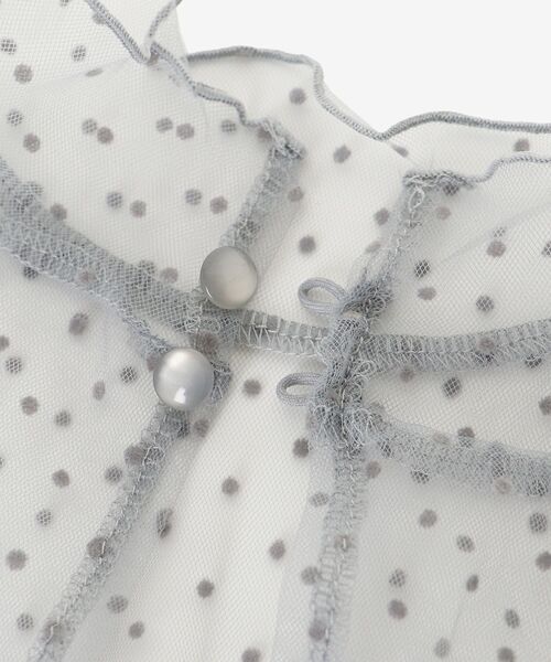 MAJESTIC LEGON（マジェスティックレゴン）の「ニュアンスシアータートルトップス（Tシャツ/カットソー・レディース・グレー/オフホワイト/ブラック/アイボリー・MEDIUM）」の5枚目の写真