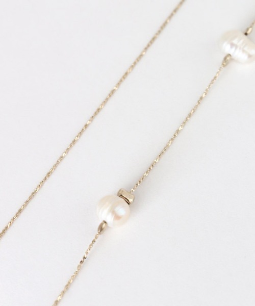 Pierrot（ピエロ）の「淡水パール2連ネックレス（ネックレス・レディース・ゴールド・FREE）」の8枚目の写真
