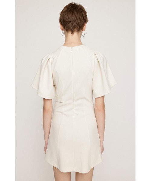 SLY(スライ)の「BELTED CUT OUT S/OP ベルテッド カット アウト ショート ワンピース(ワンピース・レディース・ブラック/アイボリー・1/2)」の7枚目の写真