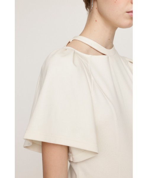 SLY(スライ)の「BELTED CUT OUT S/OP ベルテッド カット アウト ショート ワンピース(ワンピース・レディース・ブラック/アイボリー・1/2)」の10枚目の写真