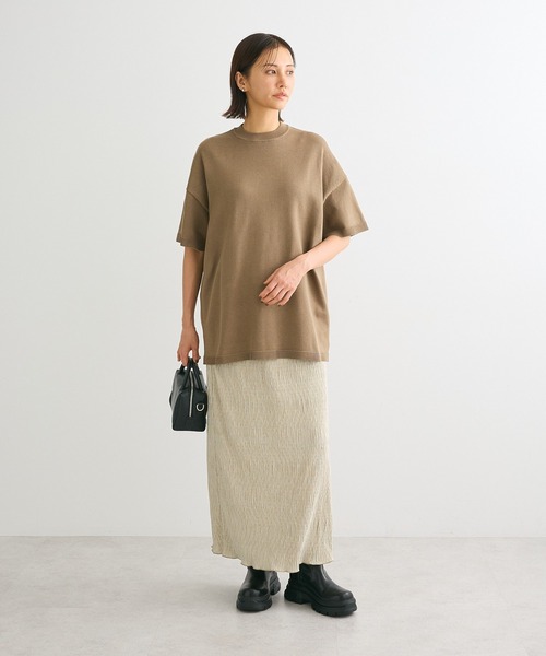 Green Parks(グリーンパークス)の「・ANDSEARCH プリーツ加工Iラインスカート(スカート・レディース・ブラウン/ベージュ/ブラック・FREE)」の11枚目の写真