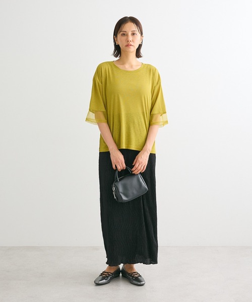 Green Parks(グリーンパークス)の「・ANDSEARCH プリーツ加工Iラインスカート(スカート・レディース・ブラウン/ベージュ/ブラック・FREE)」の12枚目の写真