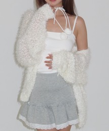 MAINLYTRULY | ルーズ シャギー ニット カーディガン(カーディガン/ボレロ)