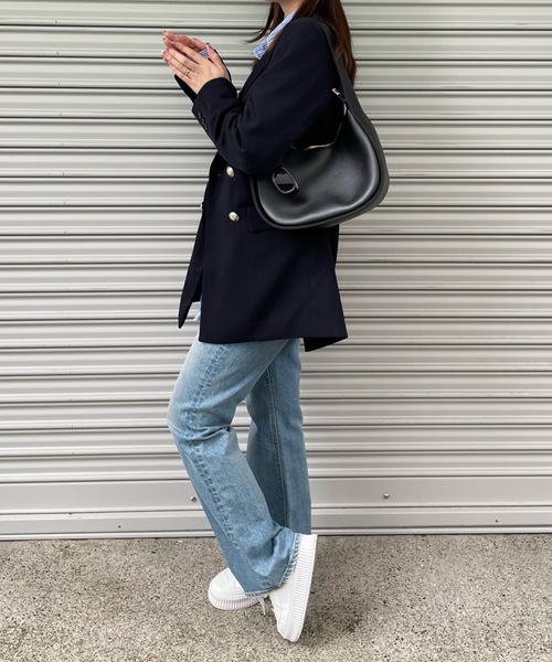 PURE BRIGHT（ピュアブライト）の「【RiLiコラボ】ダブルテーラードジャケット（テーラードジャケット・レディース・ベージュ/ネイビー・FREE）」の16枚目の写真