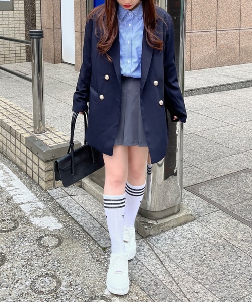 PURE BRIGHT（ピュアブライト）の「【RiLiコラボ】ダブルテーラードジャケット（テーラードジャケット・レディース・ベージュ/ネイビー・FREE）」の18枚目の写真