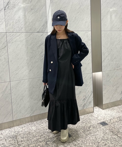 PURE BRIGHT（ピュアブライト）の「【RiLiコラボ】ダブルテーラードジャケット（テーラードジャケット・レディース・ベージュ/ネイビー・FREE）」の14枚目の写真