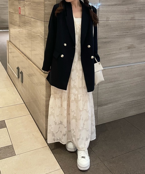 PURE BRIGHT（ピュアブライト）の「【RiLiコラボ】ダブルテーラードジャケット（テーラードジャケット・レディース・ベージュ/ネイビー・FREE）」の22枚目の写真