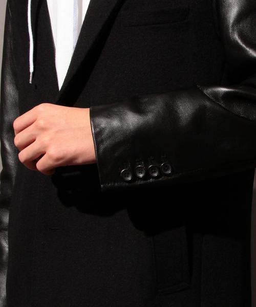 MONKEY TIME（モンキータイム）の「＜monkey time＞∴ LEATHER/SLV 2B CHESTER/チェスターコート◆（チェスターコート・メンズ・ブラック・LARGE/MEDIUM/SMALL/X-LARGE）」の12枚目の写真