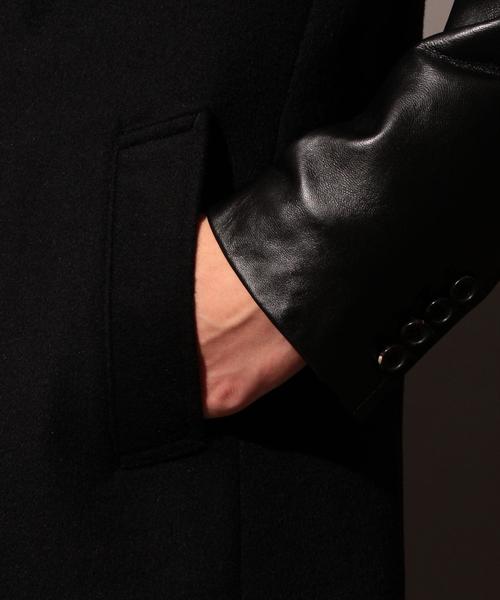 MONKEY TIME（モンキータイム）の「＜monkey time＞∴ LEATHER/SLV 2B CHESTER/チェスターコート◆（チェスターコート・メンズ・ブラック・LARGE/MEDIUM/SMALL/X-LARGE）」の13枚目の写真