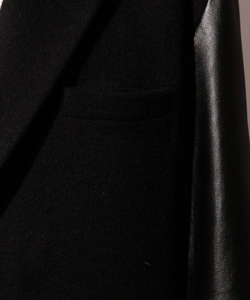 MONKEY TIME（モンキータイム）の「＜monkey time＞∴ LEATHER/SLV 2B CHESTER/チェスターコート◆（チェスターコート・メンズ・ブラック・LARGE/MEDIUM/SMALL/X-LARGE）」の2枚目の写真