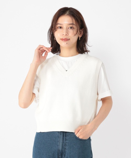 セール】《days》5ゲージVネックベスト（ベスト）｜studio CLIP