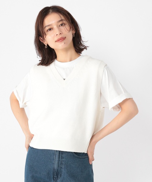 セール】《days》5ゲージVネックベスト（ベスト）｜studio CLIP