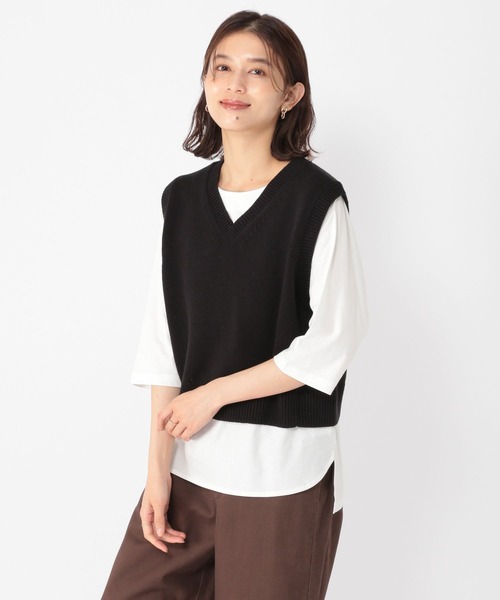 studio CLIP（スタディオクリップ）の「《days》5ゲージVネックベスト