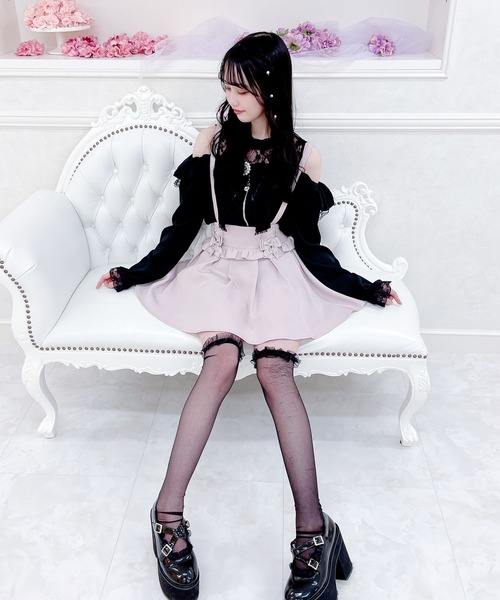 マチャット　ブラウス　ピンク 先日の♡ #くすみピンク に#ホワイト ♡ #ootd#outfit #machatt