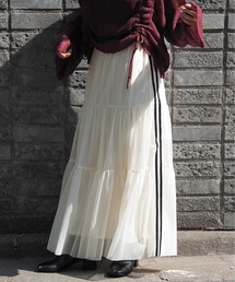 tiptop | ライン入りチュールティアードスカート(スカート)