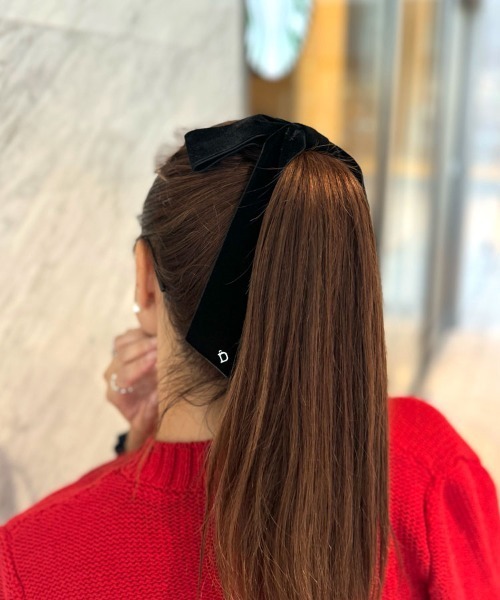 DONOBAN(ドノバン)の「ベロアリボンクリップ(ブローチ/コサージュ・レディース・ブラック・ONE)」の6枚目の写真