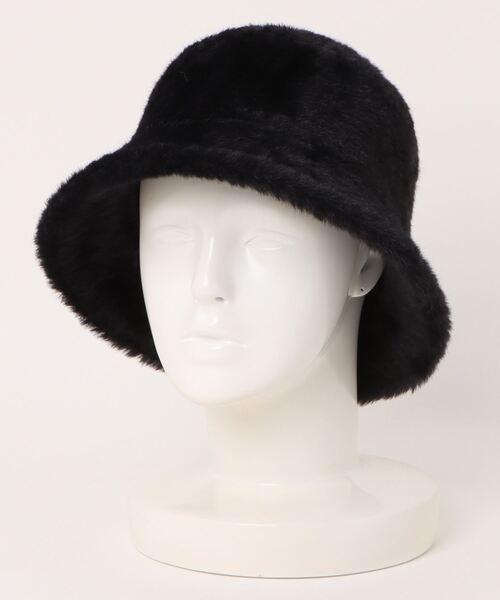 ROSE BUD(ローズバッド)の「ヘアリーバケットハット(ハット・レディース・ブラック/ブラウン・FREE)」の6枚目の写真