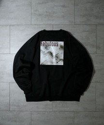 cardboard knit crew neck design cutsew/ダンボールニット クルーネック デザイン カットソー