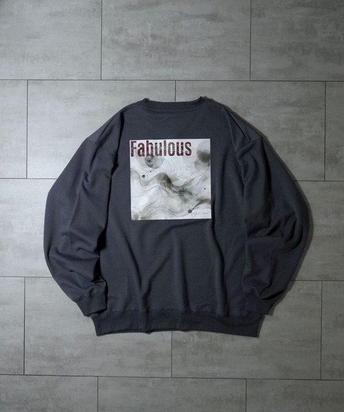 Anytime Songs(エニータイムソングス)の「cardboard knit crew neck design cutsew/ダンボールニット クルーネック デザイン カットソー(スウェット・メンズ・ブラック/ホワイト/グレー/ブラック系その他/チャコールグレー/ホワイト系その他2/ホワイト系その他/ブラック系その他2/グレー系その他・M/L/XL)」の1枚目の写真