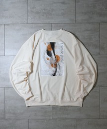cardboard knit crew neck design cutsew/ダンボールニット クルーネック デザイン カットソー