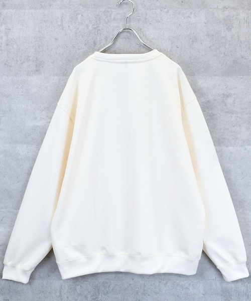 Anytime Songs(エニータイムソングス)の「cardboard knit crew neck design cutsew/ダンボールニット クルーネック デザイン カットソー(スウェット・メンズ・ブラック/ホワイト/グレー/ブラック系その他/チャコールグレー/ホワイト系その他2/ホワイト系その他/ブラック系その他2/グレー系その他・M/L/XL)」の11枚目の写真
