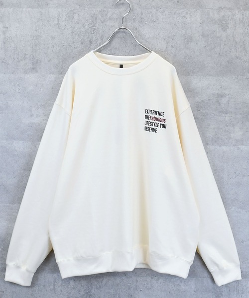 Anytime Songs(エニータイムソングス)の「cardboard knit crew neck design cutsew/ダンボールニット クルーネック デザイン カットソー(スウェット・メンズ・ブラック/ホワイト/グレー/ブラック系その他/チャコールグレー/ホワイト系その他2/ホワイト系その他/ブラック系その他2/グレー系その他・M/L/XL)」の14枚目の写真