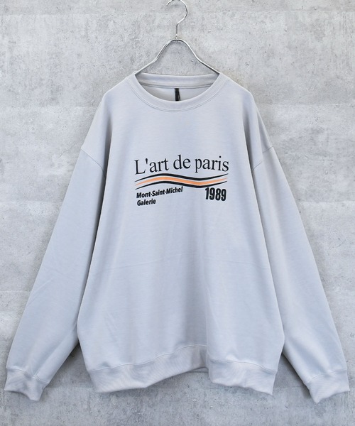 Anytime Songs(エニータイムソングス)の「cardboard knit crew neck design cutsew/ダンボールニット クルーネック デザイン カットソー(スウェット・メンズ・ブラック/ホワイト/グレー/ブラック系その他/チャコールグレー/ホワイト系その他2/ホワイト系その他/ブラック系その他2/グレー系その他・M/L/XL)」の21枚目の写真