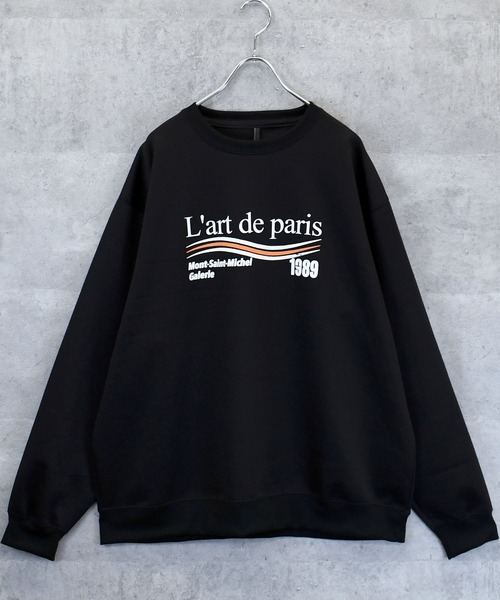 Anytime Songs(エニータイムソングス)の「cardboard knit crew neck design cutsew/ダンボールニット クルーネック デザイン カットソー(スウェット・メンズ・ブラック/ホワイト/グレー/ブラック系その他/チャコールグレー/ホワイト系その他2/ホワイト系その他/ブラック系その他2/グレー系その他・M/L/XL)」の20枚目の写真