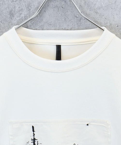 Anytime Songs(エニータイムソングス)の「cardboard knit crew neck design cutsew/ダンボールニット クルーネック デザイン カットソー(スウェット・メンズ・ブラック/ホワイト/グレー/ブラック系その他/チャコールグレー/ホワイト系その他2/ホワイト系その他/ブラック系その他2/グレー系その他・M/L/XL)」の22枚目の写真