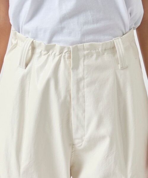 YOHEI OHNO/ヨウヘイオオノ】Faux Leather Biker Trousers/レザー