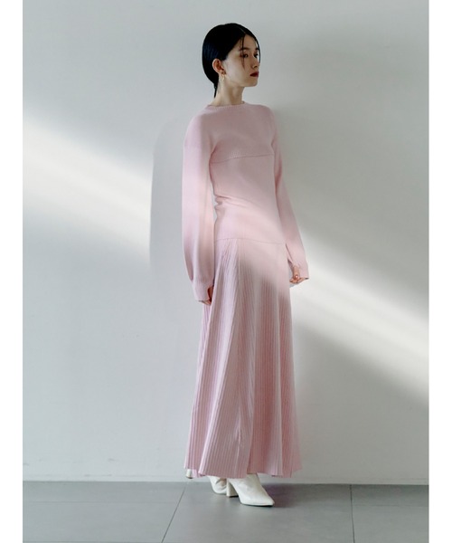 【Aya Muse】 Fayeリブニットコットンブレンド maxiスカート AYA MUSE Faye maxi skirt | REVERSIBLE