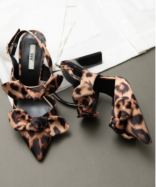 【セール】【24AW新作】【R&E】Wリボンスティックヒールパンプス（パンプス）｜R&E（アールアンドイー）