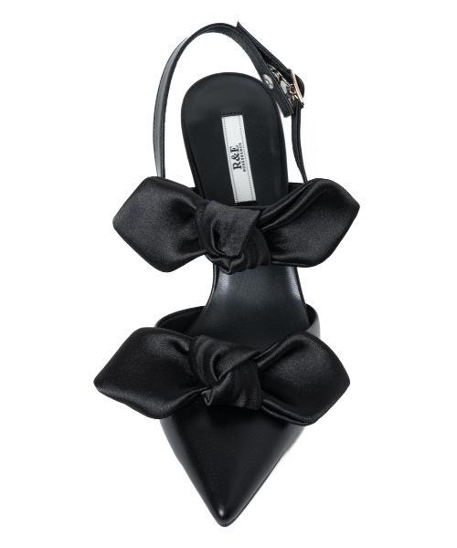 【セール】【24AW新作】【R&E】Wリボンスティックヒールパンプス（パンプス）｜R&E（アールアンドイー）