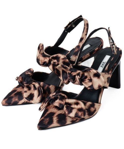 【セール】【24AW新作】【R&E】Wリボンスティックヒールパンプス（パンプス）｜R&E（アールアンドイー）