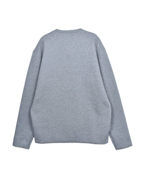 TRANSITION】ダンボールニット×5ゲージニットクルーネック