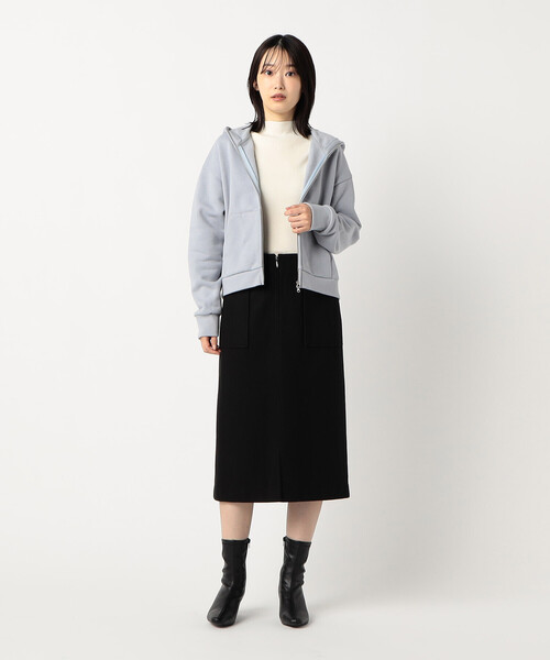 COMME CA MODELS（コムサモデルズ）の「フラノ調ジャージー　タイトスカート（スカート・レディース・グレー/ブラック/キャメル・X-SMALL/SMALL/MEDIUM/LARGE/X-LARGE）」の12枚目の写真