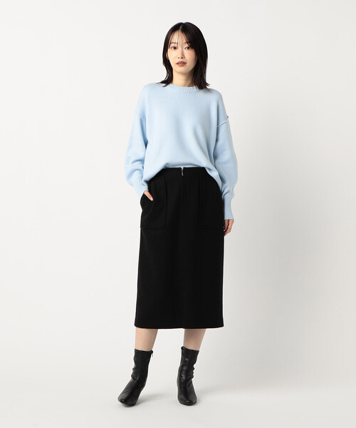 COMME CA MODELS（コムサモデルズ）の「フラノ調ジャージー　タイトスカート（スカート・レディース・グレー/ブラック/キャメル・X-SMALL/SMALL/MEDIUM/LARGE/X-LARGE）」の13枚目の写真