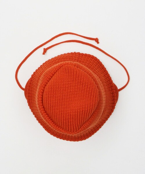 RACAL（ラカル）の「＜RACAL＞イヤー ニット バケットハット（ハット・レディース・オレンジ/ダークグレー・FREE）」の11枚目の写真