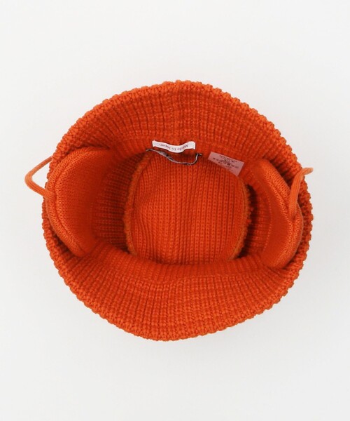RACAL（ラカル）の「＜RACAL＞イヤー ニット バケットハット（ハット・レディース・オレンジ/ダークグレー・FREE）」の12枚目の写真