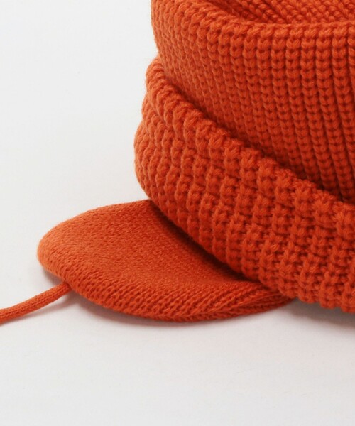 RACAL（ラカル）の「＜RACAL＞イヤー ニット バケットハット（ハット・レディース・オレンジ/ダークグレー・FREE）」の13枚目の写真